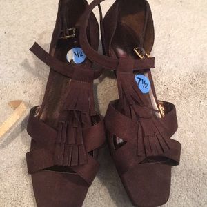 Rampage Suede Sandals